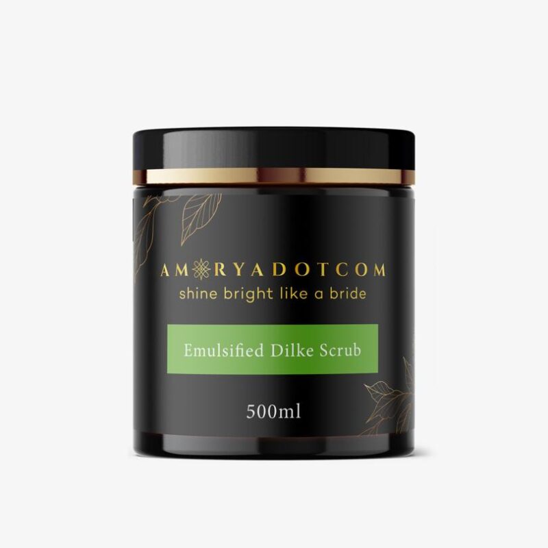 Emusified Dilke scrub (thrice a week)